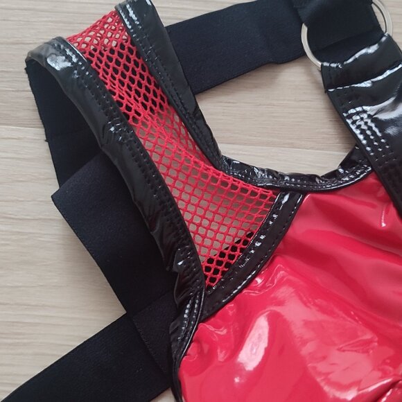 Jockstrap rouge et noir - Picture 4 of 8